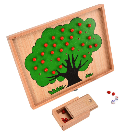Material Montessori jocul Copacul cu mere