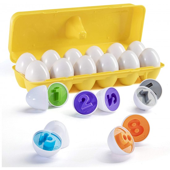 Joc Montessori de indemanare cu cifre - Matching Eggs
