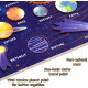 Puzzle lemn incastru Spatiu cosmic Sistem solar colorat