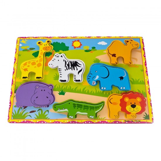 Animale din Safari Puzzle 3D