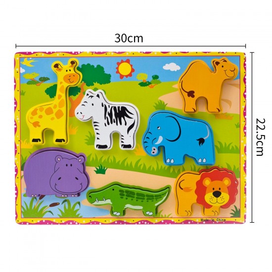 Animale din Safari Puzzle 3D