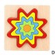 FLOARE- Puzzle 3D Lemn Curcubeu Montessori Forme Si Marimi