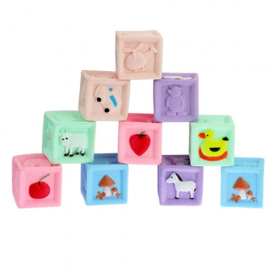 Set 10 Cuburi cu imagini pentru bebelusi Baby Learing