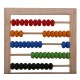 Abac din lemn cu litere, cifre si operatii matematice