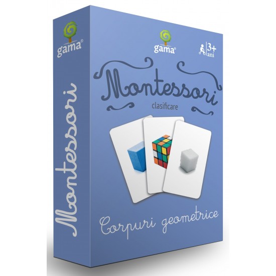Carti de joc Montessori - Corpuri geometrice