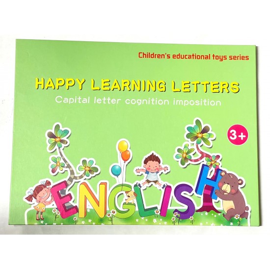 Caiet magnetic cu Litere Mari Happy Learning